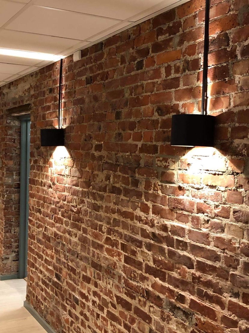 Bryggen i Bergen - Teglsteinbelysning